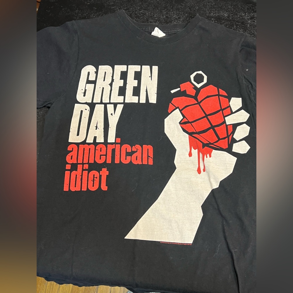 Green Day 2010 Bay Island Sportswear American Idiot Tee Size M